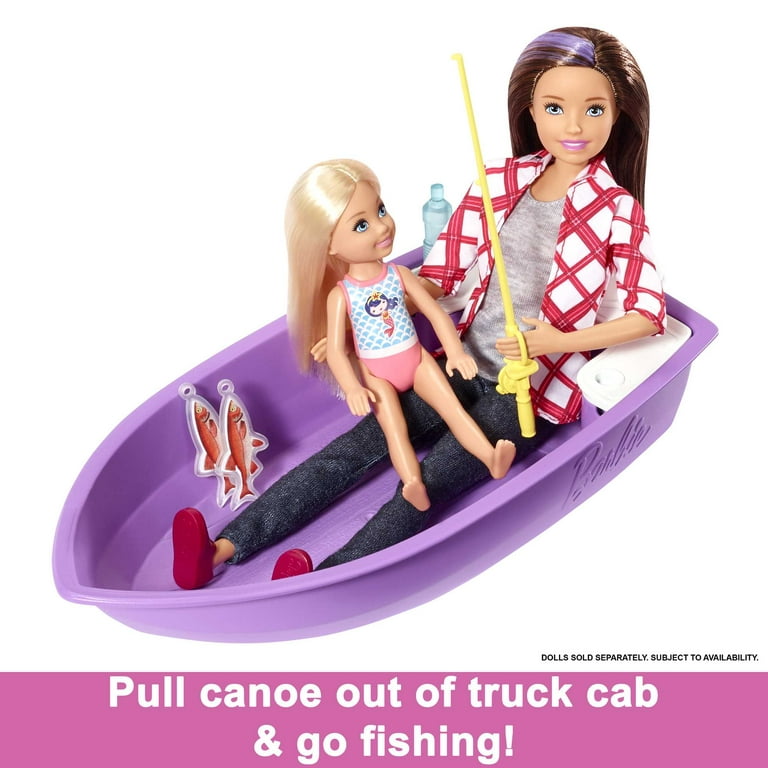 Barbie 3-in-1 DreamCamper Playset (Truck, Boat and House) with