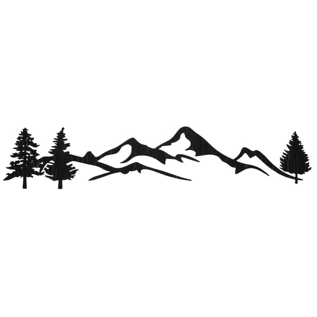 Adhesivo para coche Snow Mountain Forest Door Compatible con Suv Rv Camper Offroad Black