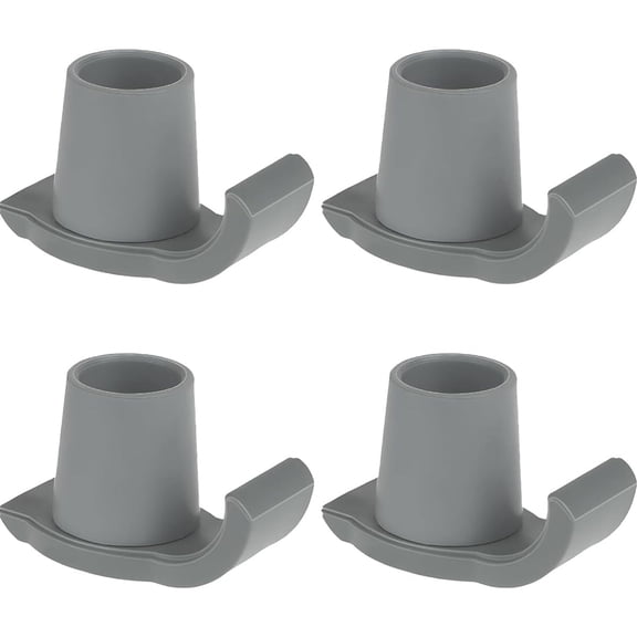 Magicorange 4 Pcs Walker Ski Glides, Fits 1-1/8" Tube Shaft, Walker Feet Replacement, Gray