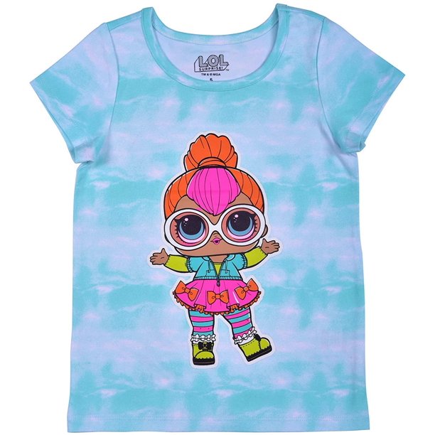 LOL Surprise Girls Short Sleeves Tee Shirt for Kids, Loose Fit Top ...