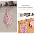 thumbnail image 3 of SKYSONIC 2 Pack Pink Funny Gnomes Hand Towels, Easter Flower Eggs Kitchen Towel Ultra Soft and Absorbent,Decorative Fingertip Face Towel for Bathroom Hotel, 28.3"x14.4", 3 of 6