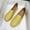 Yellow, variant on KIJBLAE Women's Square Toe Plain Vamp Plus Size Flats, Lightweight Slip On Soft Sole Moccasin Shoes for Spring Summer Yellow 36