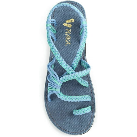 

Flat Sandals for Women Palm Leaf