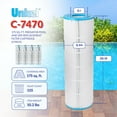 thumbnail image 2 of Unicel C-7470 Replacement 80 SqFt Swimming Pool Filter Cartridge (4 Pack), 2 of 6