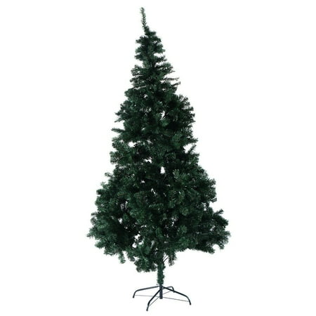 8 Ft Artificial PVC Christmas Tree w/Stand Holiday Season Indoor Outdoor Green