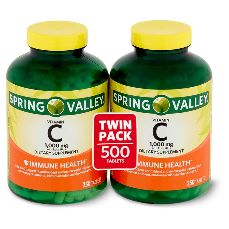Spring Valley Vitamin C with Rose Hips Dietary Supplement