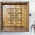 thumbnail image 1 of Ambesonne Antique Shower Curtain, Retro Design Classic Motif, 69"Wx84"L, Khaki and Brown, 1 of 3
