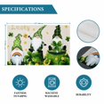 thumbnail image 6 of St. Patrick's Day Placemats Set of 8, Green Gnomes Gold Coin Shamrock Beige Placemats for Dining Table, Place Mats for Kitchen Tabletop, Waterproof Wipeable Dining Table Mats Set, 6 of 9