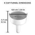 thumbnail image 2 of Filtro de embudo GROSCHE Milano de aluminio de 6 tazas, 2 of 5
