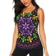 thumbnail image 1 of Balery Mardi Gras5 Camiseta sin mangas estampada ligera para mujer, tops de entrenamiento sin mangas, camisetas de yoga transpirables de secado rápido.-Medium, 1 of 7