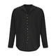 thumbnail image 5 of pstuiky camisas de manga larga para hombre, Camisa informal de moda para hombre, con cuello en V y mangas cortas, transpirable y con botones. Tops de talla grande para hombre xl, 5 of 6