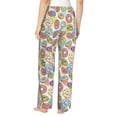 thumbnail image 2 of KLL Womens Glazed Donuts Print Pajama Pants Soft Pajama Bottoms for Women Cozy Lounge Pants-Small, 2 of 7