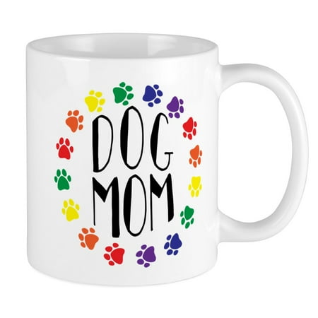 

CafePress - Dog Mom Mugs - Ceramic Coffee Tea Novelty Mug Cup 11 oz
