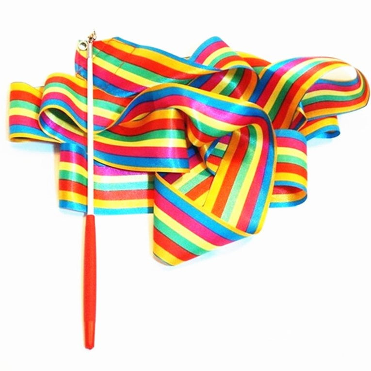 Taicanon 4 Meters Rhythmic GAymnastics Ribbons Childrens Dance Ribbons Ribbon Toys Props Hardcover Christmas and New Year Childrens Gifts 
