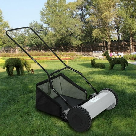 New Garden Yard Mower Walk Behind Push Reel Lawn Cutting Lawn