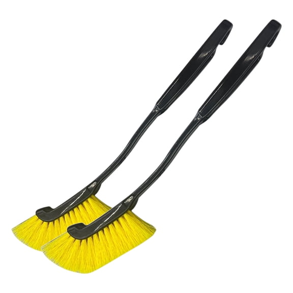 GOOHOCHY 2-Pack Car Wash Brushes with Handle, Wheel and Tire Cleaning Brush for Car Detailing, Interior and Exterior Cleaning Supplies