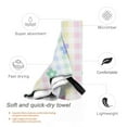 thumbnail image 3 of YFYANG Adult Microfiber Quick Dry Bath Towels, Colorful Plaid Floral Pattern Beach Towel, Home Camping Travel Essentials, 31.5" x 63", 3 of 9