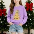 thumbnail image 4 of Cowsor Chandails en Molleton pour Filles Enfants Mignon Graphique Col Rond Chandail Tops Xmas Manches Longues Chemises de Vacances, 4 of 6