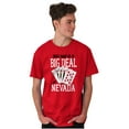 thumbnail image 4 of Funny Poker Hand Nevada NV Tourism Men's Big & Tall Crewneck Graphic Tee Brisco Brands 2X, 4 of 5