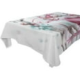 thumbnail image 5 of Ryvnso Christmas Santa and Deer Rectangle Table Cloth Tablecover Dinning Tablecloth 60"x60", 5 of 8