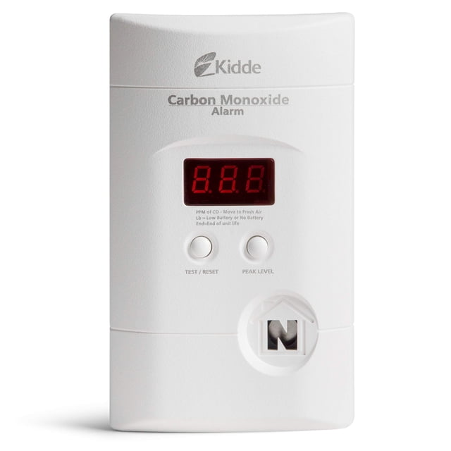 Detector de monóxido de carbono Kidde, enchufe de pared con batería