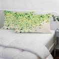 thumbnail image 4 of Green Leaves Throw Pillow Covers, Gradient Spring Plants Rustic Botanical Soft Breathable Pillow Cases with Invisible Zipper for Sleeping, Toddler Pillowcases for Couch Bed Sofa Chair 12x20 Inches, 4 of 9