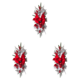 thumbnail image 1 of Guirnalda navideña de ambiente hogareño, guirnalda decorativa (sin luz), roja, 3 uds., 1 of 3