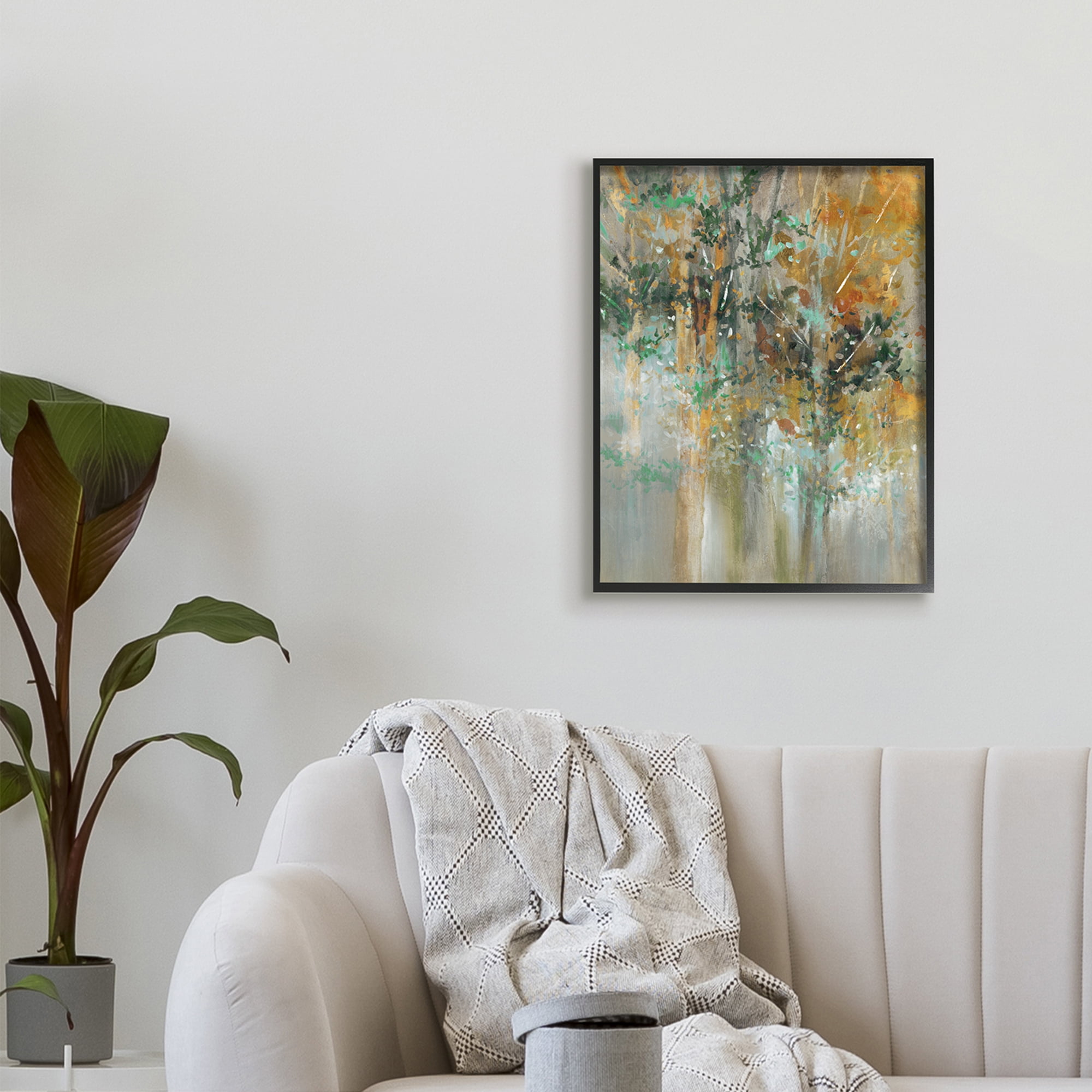 Magical Woods Landscape Surreal Trees Green Leaves 24 in x 30 in Framed Painting Art Prints, by Stupell Home Décor