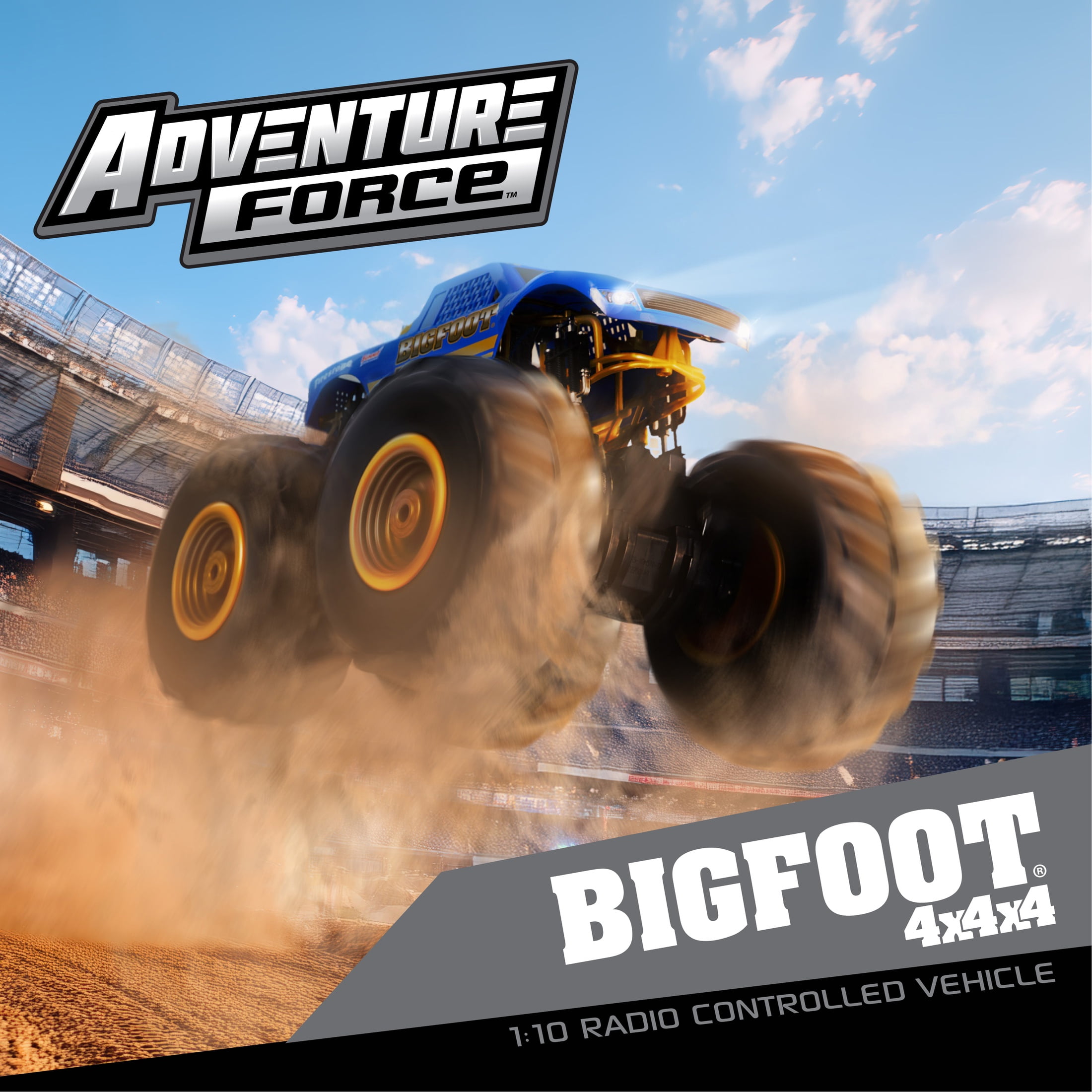 Adventure Force (1:10) 50th Anniversary Bigfoot Remote Control Monster Truck, WR5-10M51U-BL