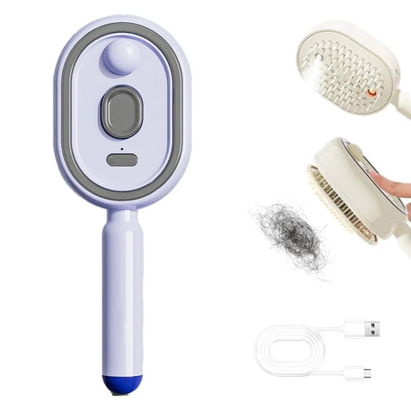 Electric Spray Air Cushion Massage Comb, Glow Scalp Head Massager Brush With Hydrating Mist, Scalp Massage Air Cushion Comb, Anti-Static Portable Hair Brush For Women & Men, Travel Hair Care Tool