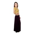 thumbnail image 4 of Sari Petticoat Stitched Indian Saree Petticoat Adjustable Waist Sari Skirt (Wine), 4 of 6