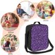 thumbnail image 5 of Fotbe Purple Leopard Lonchera Bolsa de Almuerzo para Hombres y Mujeres, Lonchera de Gran Capacidad, Bolsa de Almuerzo Reutilizable, Bolsa Térmica Aislante, 5 of 7