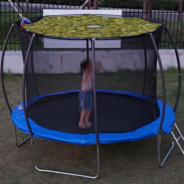 Couverture Solaire pour Trampoline | Toile d'Ombrage Imperméable Adaptée pour l'Extérieur et l'Aire de Jeux Couverture Solaire pour Trampoline | Toile d'Ombrage Imperméable Adaptée pour l'Extérieur et l'Aire de Jeux