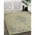 thumbnail image 3 of Ahgly Company Machine Washable Indoor Square Traditional Khaki Gold Area Rugs, 4' Square, 3 of 7