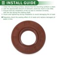 thumbnail image 7 of Unique Bargains Universal Oil Seal TC Double Lip w Steel Spring Seal Ring Rotary Shaft Seal 22x45x10mm High Pressure FKM Rubber Brown 5 Pcs, 7 of 7
