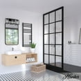 thumbnail image 3 of Hunter - Astwood 3-light Matte Black, Medium Size Vanity Light, Dimmable, Caged Style, Cylinder Shaped, for Bedrooms, Dining, Living Rooms - 48004, 3 of 8