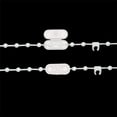 thumbnail image 6 of 60pcs Clear Plastic Chain Connector Replacement Vertical Roman Roller Blind Ball Chain Cord Connector Clips for Beaded Chain for #10 or #6 Roller Shades and Vertical Blinds, 6 of 8