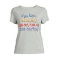 thumbnail image 5 of Juniors' Listen Closely Graphic Tee with Short Sleeves, Sizes XS-XXXL, 5 of 5