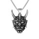 thumbnail image 1 of Collar De Acero Inoxidable Para Hombre, Collar Con Colgante De Cubierta De Cara De Demonio, Joyería Para Halloween Y Pascua Sweethay AP007574-02, 1 of 6