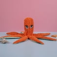 thumbnail image 4 of CSChome Pet Chew Toy Pet Toy Cute Octopus Shape Dog Plush Toy Durable Bite-resistant Squeaky Toy, 4 of 7