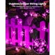thumbnail image 2 of Luces Solares en Cadena Brightown 60 LED Rosadas Impermeables, 2 of 7