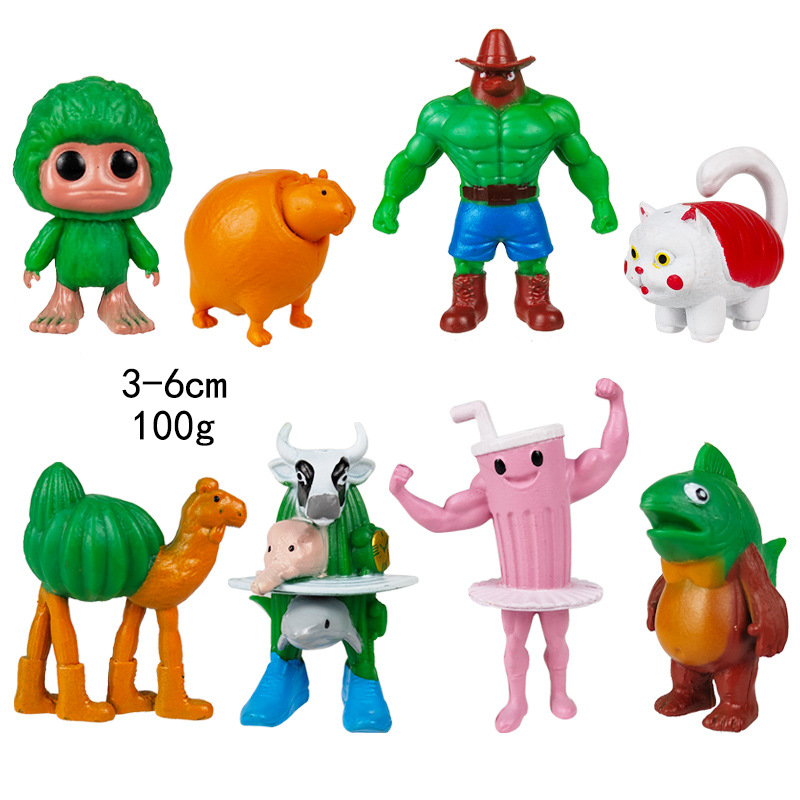 Italian Brainrot Tung Sahur Figure Toy Tralalero Tralala Figures