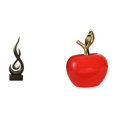 thumbnail image 1 of Escultura abstracta de fuego, estatua de arte abstracto, adorno para el hogar, coleccionable moderno, regalo, figura decorativa de resina y cerámica,, 1 of 8