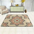 thumbnail image 2 of SKYSONIC 36x24in Ethnic Abstract Ikat Art Area Rug, Mexica Folk Art Non-Slip Floor Carpet for Indoor Living Dining Room Bedroom, 2 of 7