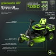thumbnail image 3 of Greenworks 60V 30" CrossoverT Riding Lawn Tractor + (2) 8.0 Ah, (2) 4.0 Ah Batteries & 600-Watt Charger 7421902, 3 of 26