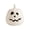 White-a, variant on Halloween Pumpkin Ornament, White Resin Jack O Lantern Decoration, Cute Carved Pumpkin Light for Indoor Tabletop Fall Holiday Display