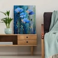 thumbnail image 5 of Blue Poppy Floral Canvas Print, Wall Art Decor for Living Room, Bedroom, Dining Room, Hallway, Office, 5 of 8