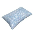 thumbnail image 3 of EasygdpWhite Bule Glitter Polyester Fiber Double-Sided Pillowcase,Super Soft,Comfortable And Luxurious Pillowcase,Not Easy To Break Or Deform- 16"X24", 3 of 9