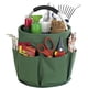 thumbnail image 2 of Cesta para Almacenar Productos de Limpieza, Con 6 espacios de almacenamiento y gran compartimento central, Plegable para ocupar poco espacio, Con asa de transporte, Verde, 2 of 5