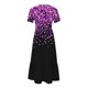 thumbnail image 4 of Vestido de Manga Corta para Mujeres Vestido de Verano de Cuello Redondo Impreso, Poliéster de Tamaño Verdadero Diario Y Vestido de Fiesta, 4 of 5